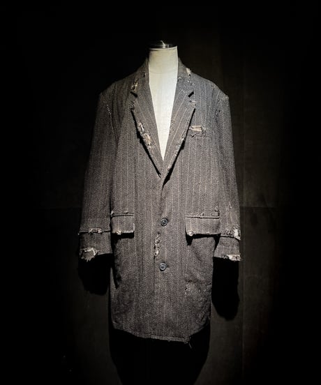Herringbone Deconstructed Tailored Coat