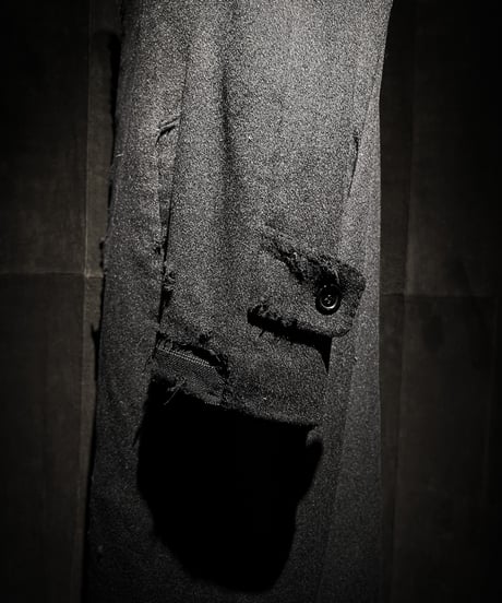 Pure Cashmere Black Long Vintage Coat
