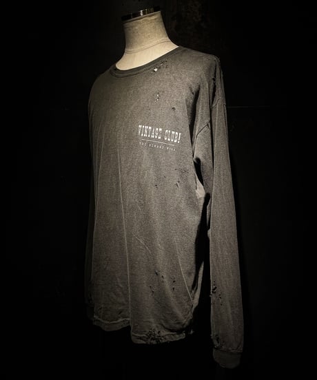 VINTAGE CLUB! Long sleeve Tee (OLD BLACK)