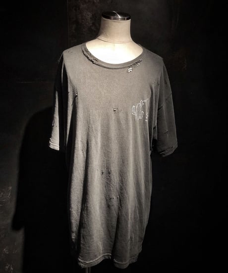 Cactus and axe T-shirt OLD BLACK