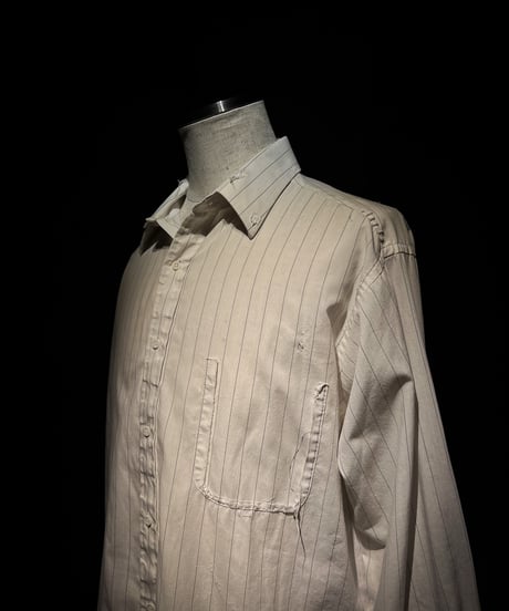 Vintage damage Pinstripe Dress Shirt