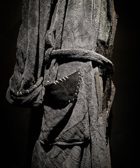 Different fabric vintage gown coat