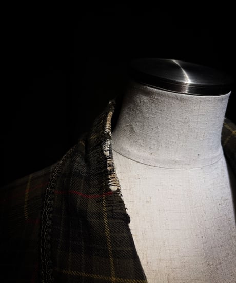 Vintage flannel plaid gown