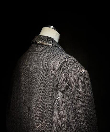 Herringbone Deconstructed Tailored Coat