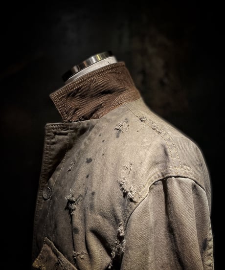 Vintage damage dye cover all jacket