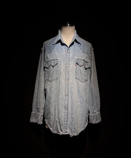 Vintage Wash Western Denim Shirt