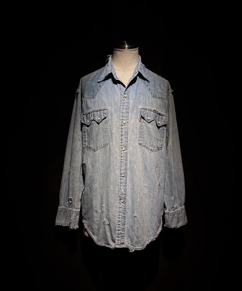 Vintage Wash Western Denim Shirt | RESURRECTION