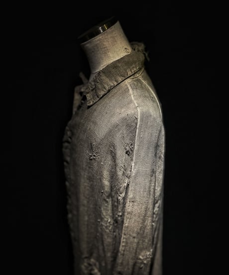 Vintage damage dye long coat
