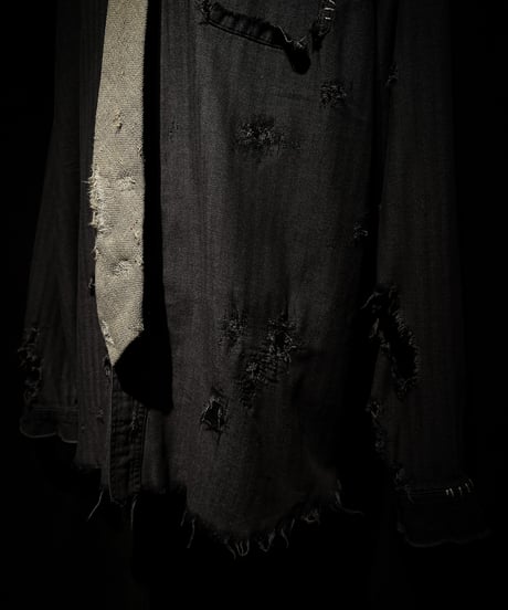 Vintage damage tweed Tie