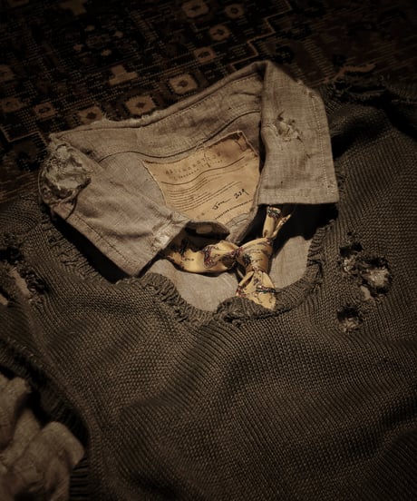 Vintage damage linen shirt