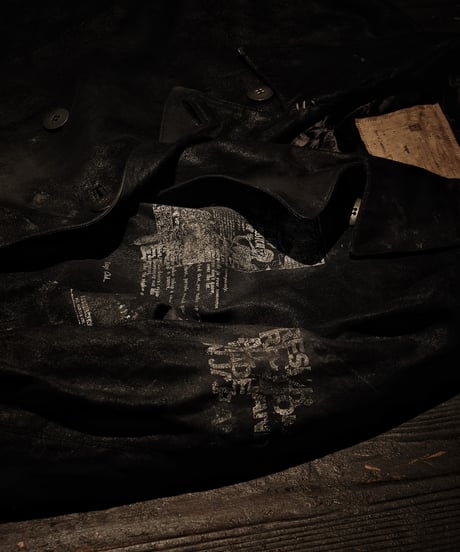 Euro vintage Reconstructed Suede Double-Breasted Coat