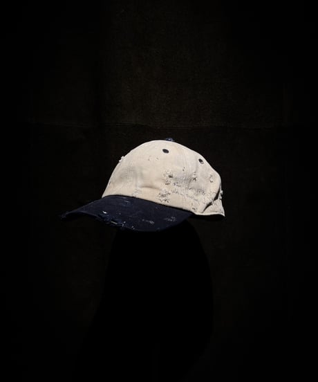 Vintage Two-Tone Distressed Canvas Cap