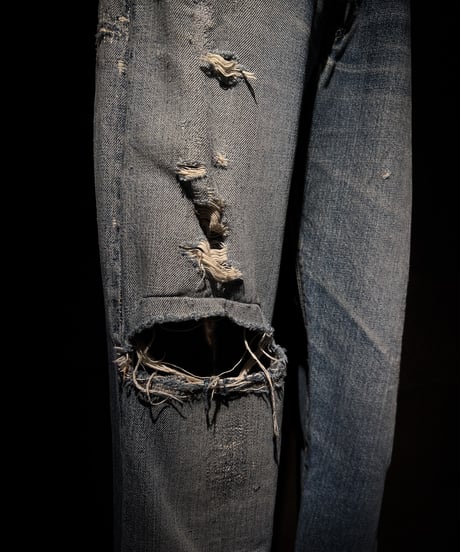 Vintage Damage Straight Cut Denim Pants