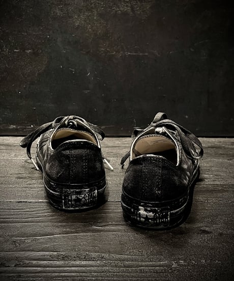 Discoloration Vintage Low cut Sneaker OLD BLACK