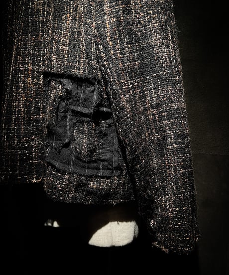 French Reconstructed Tweed Work Jacket