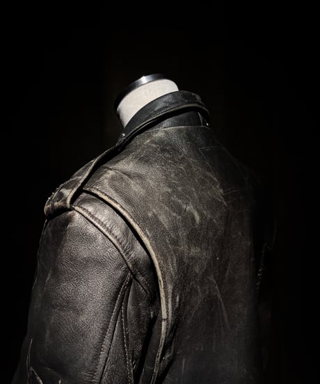 Vintage Leather Biker Custom Double Riders Jacket