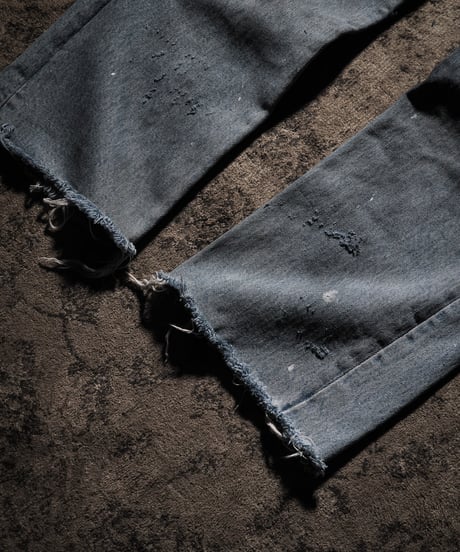 Ash Fade Distressed Straight-Leg Denim