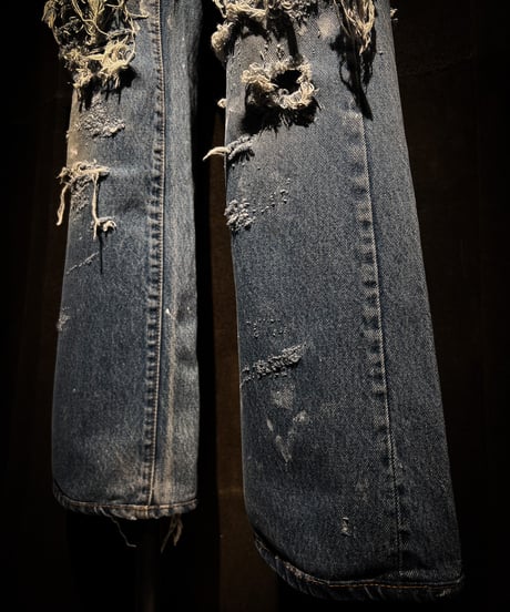 VIntage hard damage denim pants