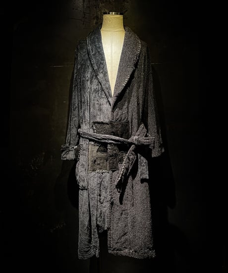 Different fabric vintage gown coat