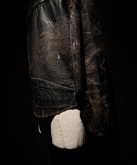 Vintage British Leather Biker Jacket with Quilted Lining