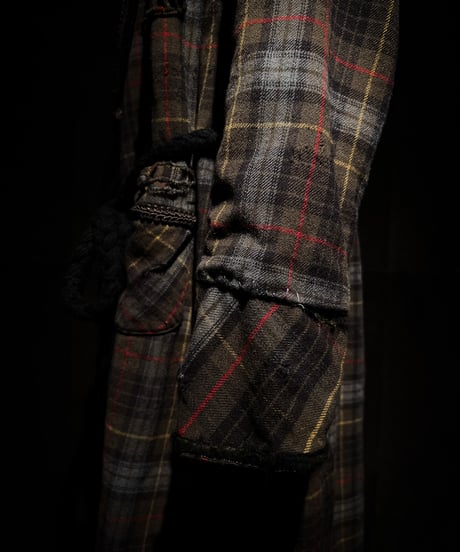 Vintage flannel plaid gown