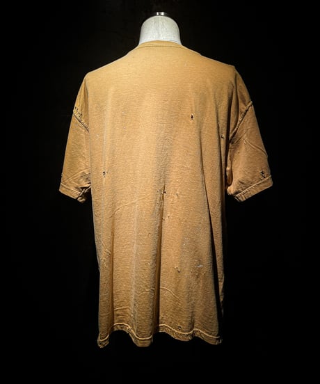 Vintage paint & damage Tee (OLD YELLOW)