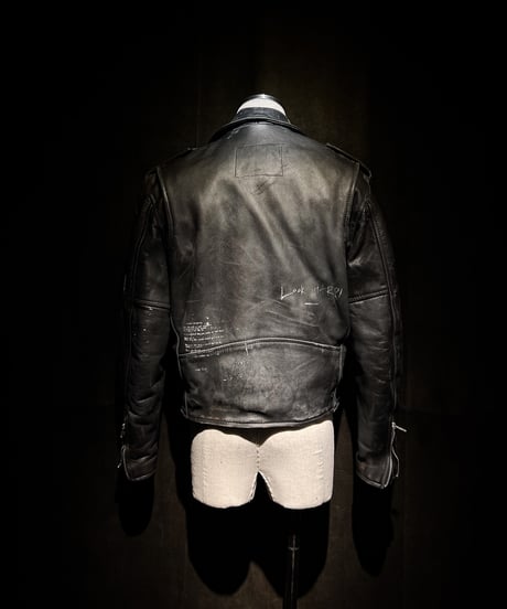 Vintage Leather Biker Custom Double Riders Jacket with Vintage Badges