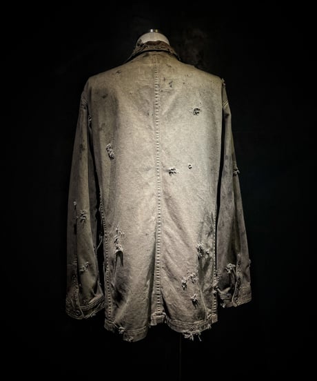 Vintage damage dye cover all jacket