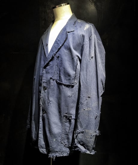 Vintage damage french cover all jacket