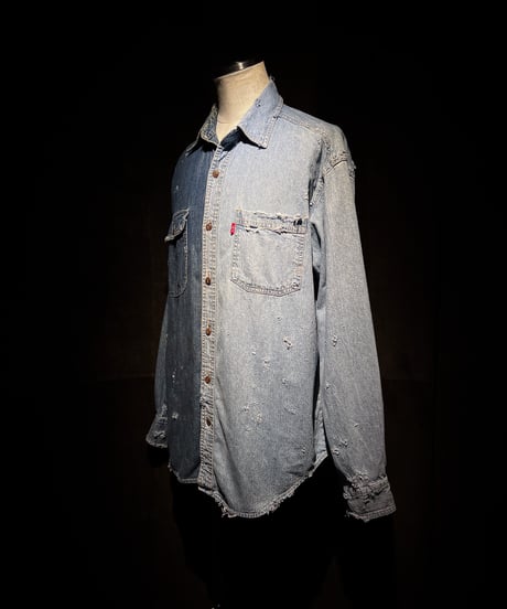 50/50 Split Rebuild Vintage Denim/Denim Shirt