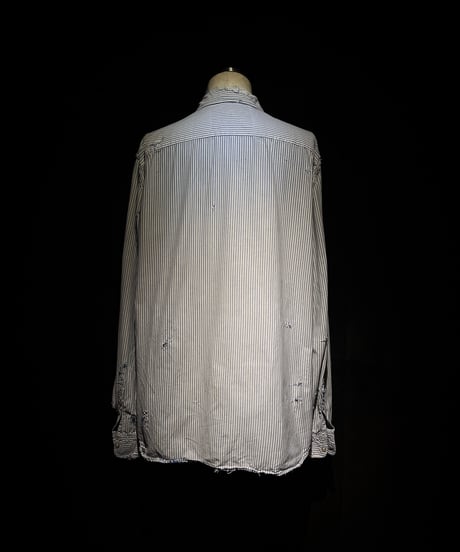 Vintage damage stripe shirt
