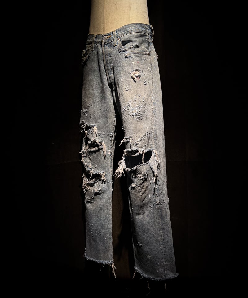 Ash Fade Distressed Straight-Leg Denim | RESURR