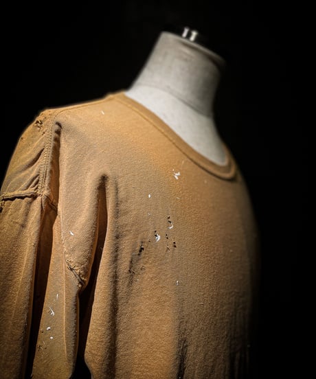 Vintage paint & damage Tee (OLD YELLOW)