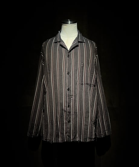 1950-60's French Vintage Striped Work Shirt