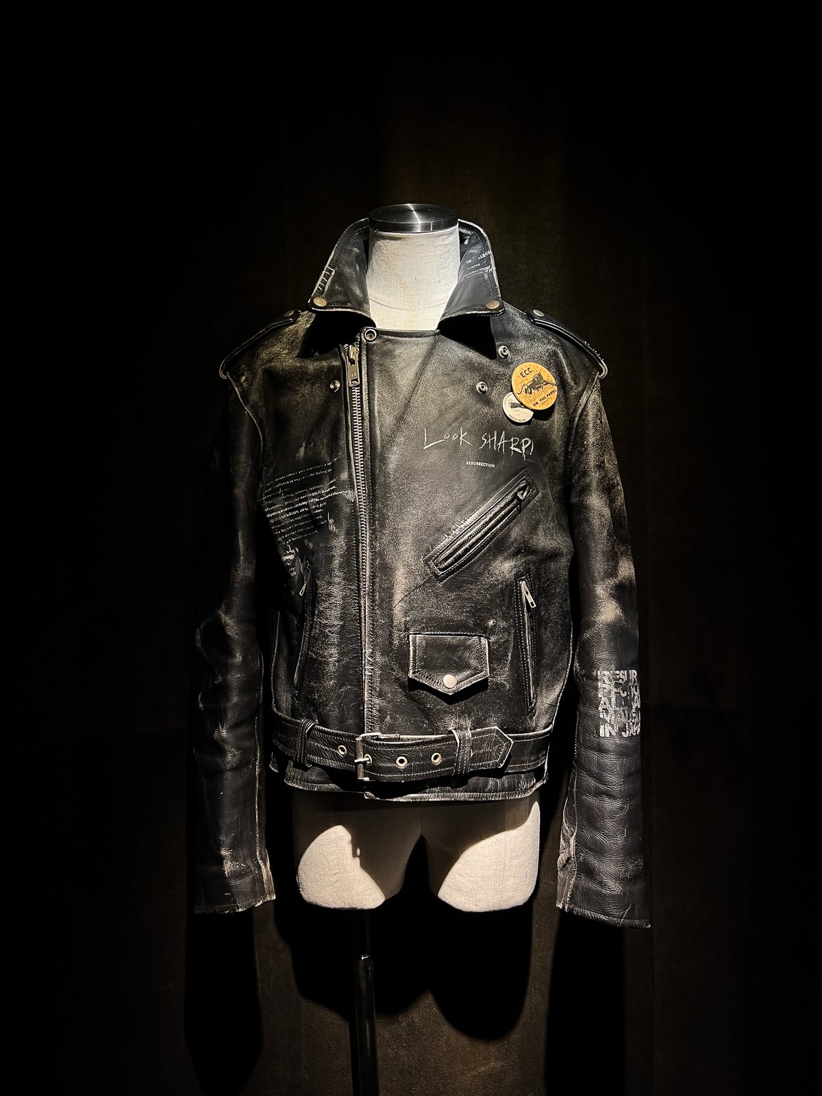 Vintage Leather Biker Custom Double Riders Jack