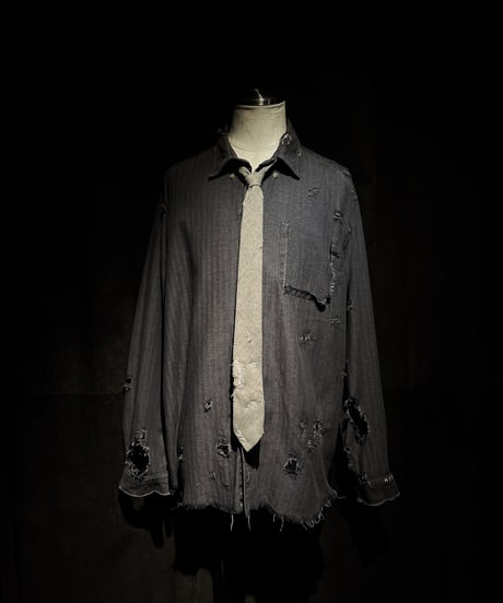 Vintage damage tweed Tie
