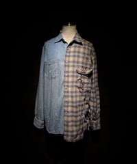 50/50 Split Rebuild Vintage Denim/FlannelShirt