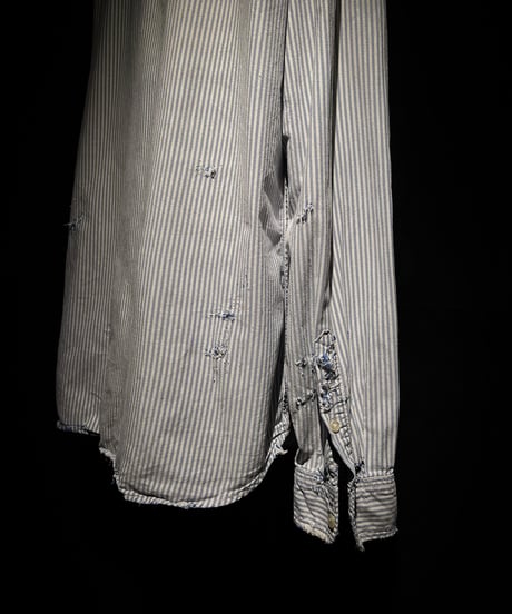 Vintage damage stripe shirt