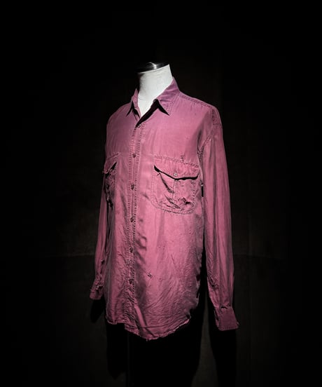 Vintage Silk100% Two-Pocket Shirt