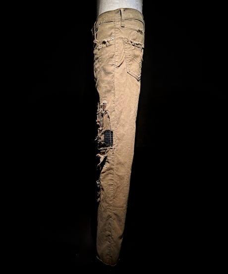 Vintage repair damage corduroy pants (襤褸)