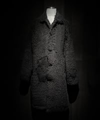 Different fabric patchwork boa coat