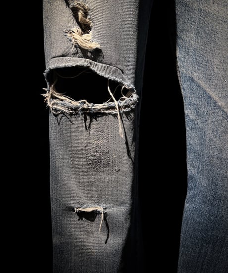 Vintage Damage Straight Cut Denim Pants