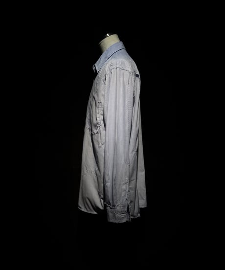 Vintage damage stripe shirt