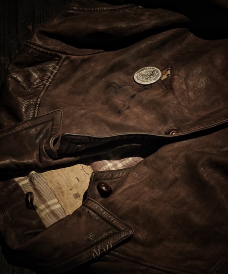 Rust Relic Reconstructed Vintage Leather Work Jacket