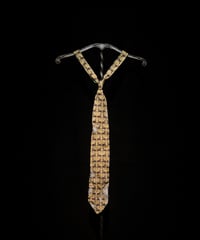 Vintage damage horse pattern tie