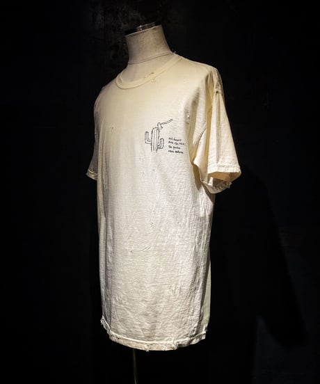 Cactus and axe T-shirt OLD WHITE