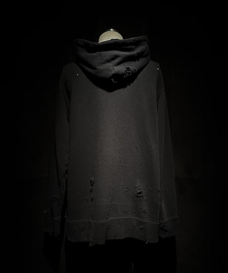 Vintage damage pile fabric Hoodie