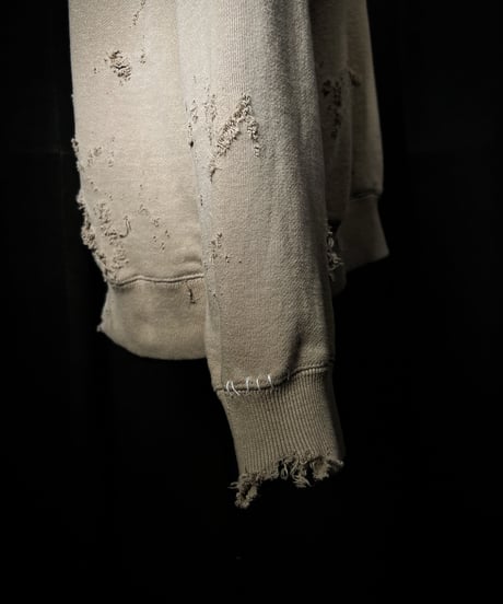 Vintage damage print sweat shirt