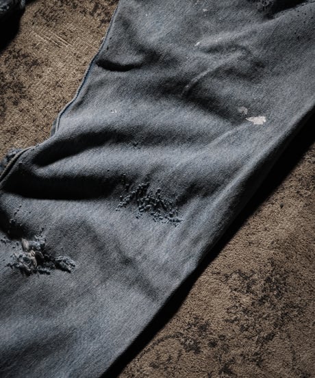 Ash Fade Distressed Straight-Leg Denim