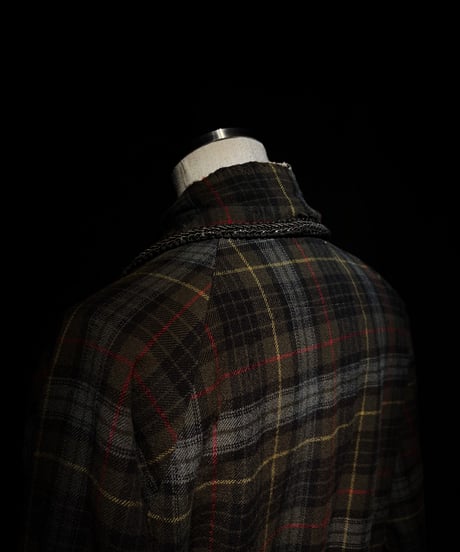 Vintage flannel plaid gown